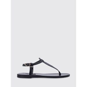 Ancient Greek Heeled Sandal Woman Black